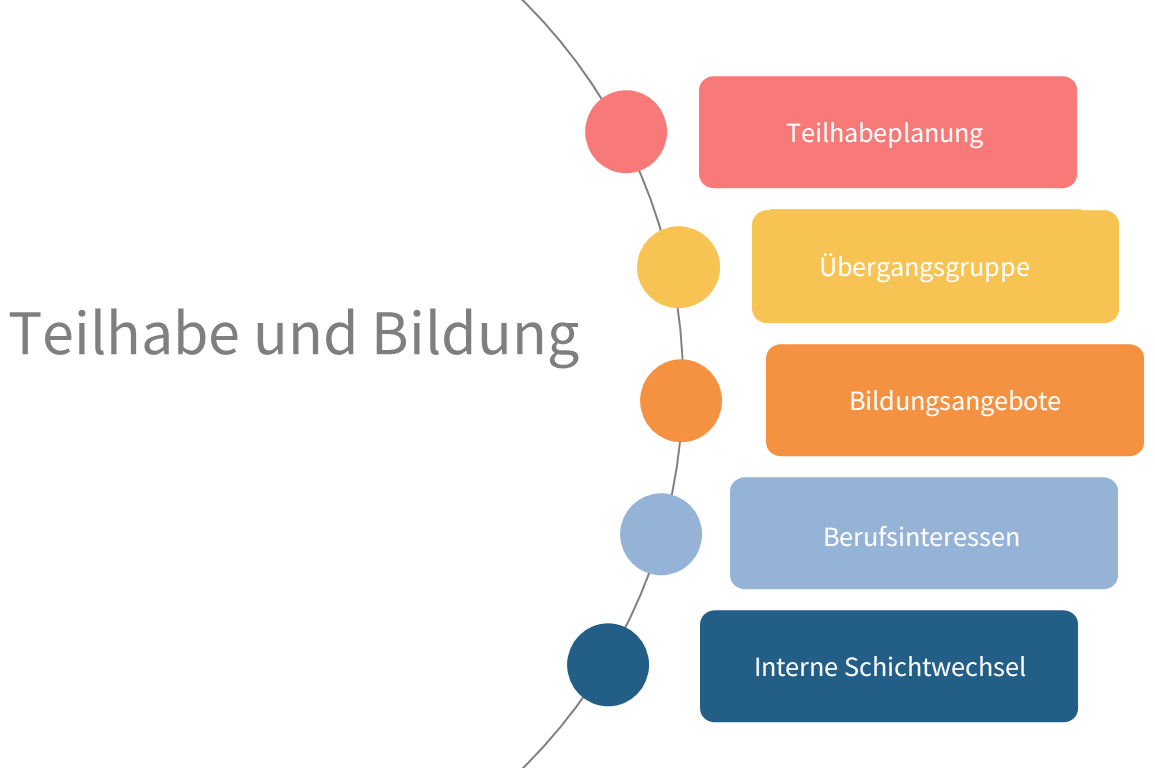 Grafik berufliche Teilhabe und Bildung