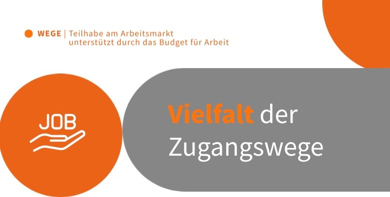 Grafik Wege ins Budget für Arbeit